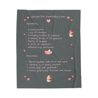 Recipe for Everlasting Love - Plush Blanket