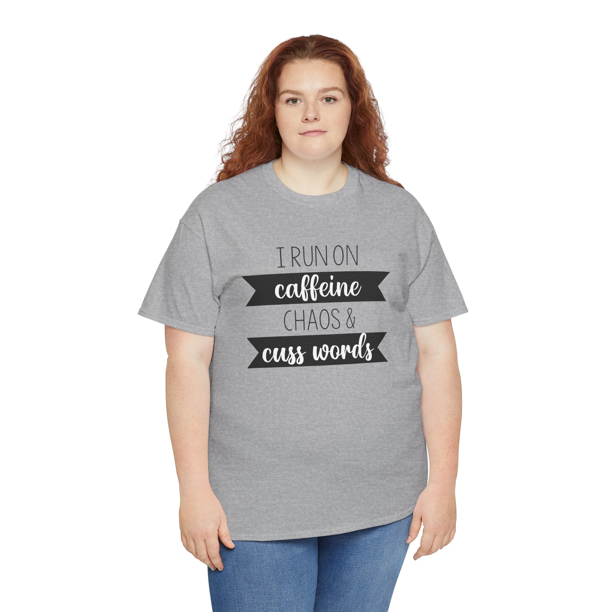 Caffeine, Chaos & Cuss Words - T-Shirt
