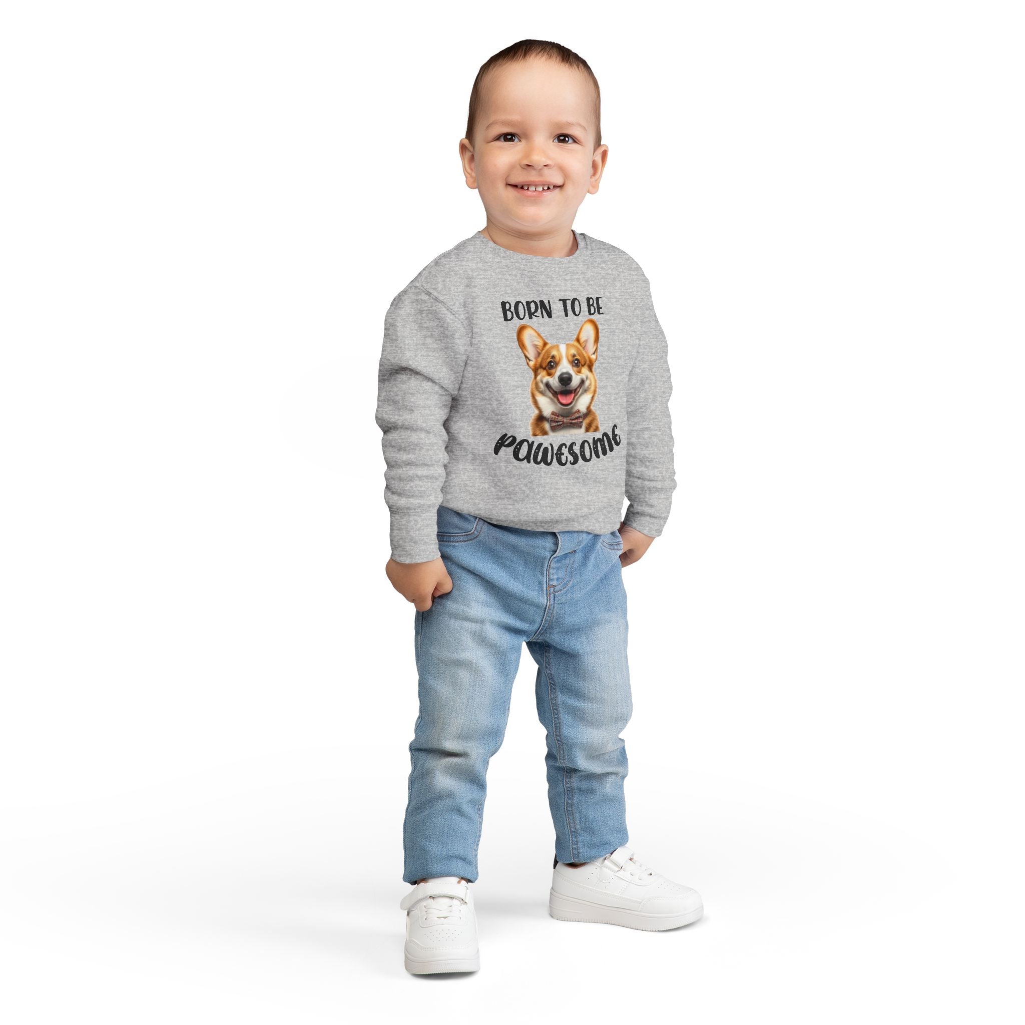 Born to Be Pawesome - Toddler Sweatshirt