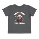 Santa Loves This Panda - Toddler T-Shirt