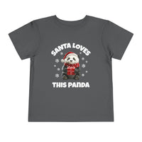 Santa Loves This Panda - Toddler T-Shirt
