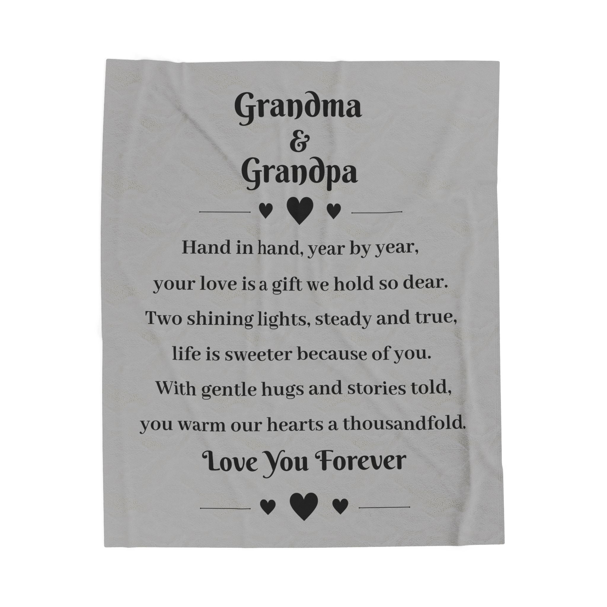Grandparents Love - Plush Blanket