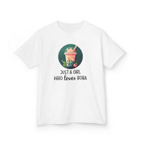 Just a Girl Who Loves Boba - Kids T-Shirt