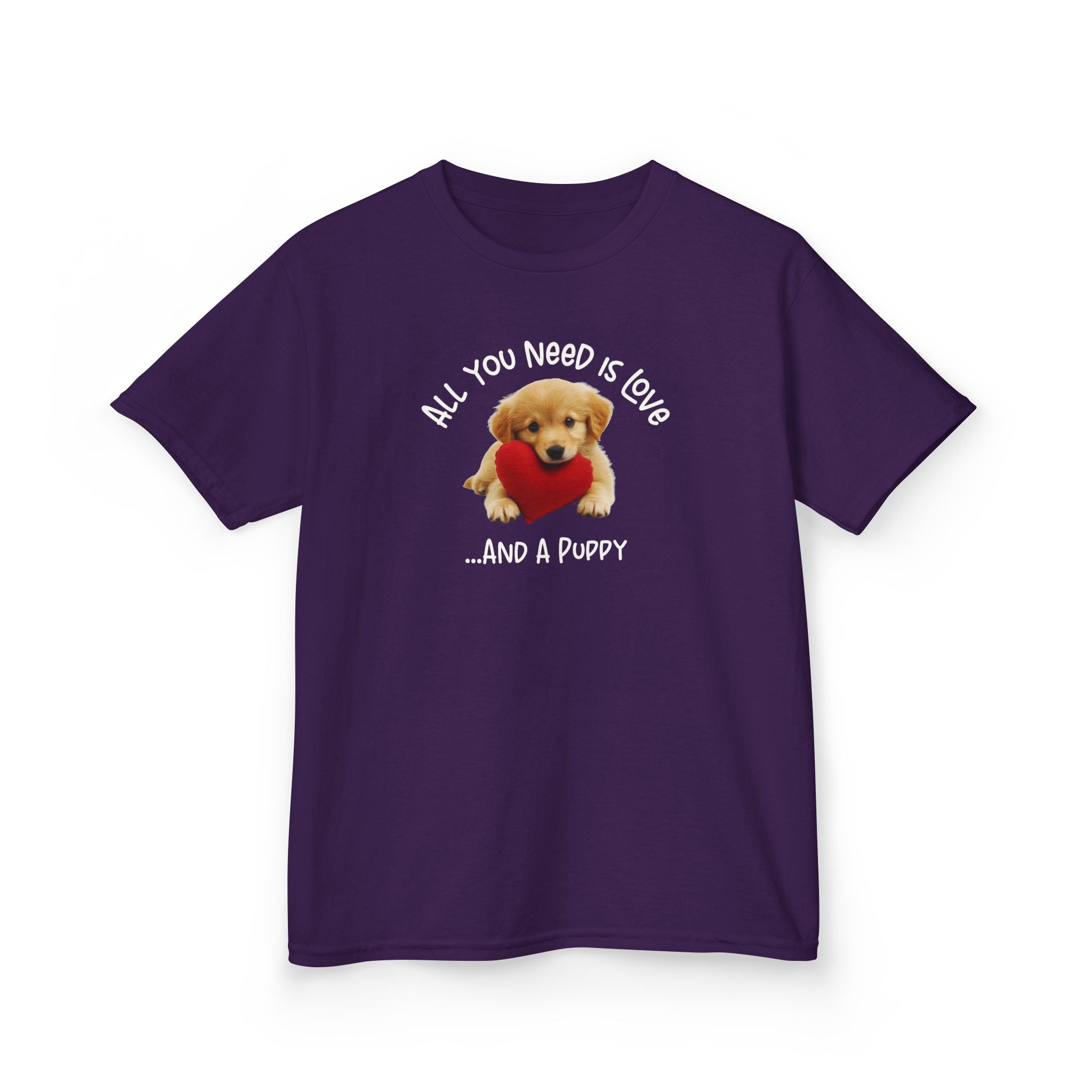All You Need Is Love...And A Puppy - Kids T-Shirt