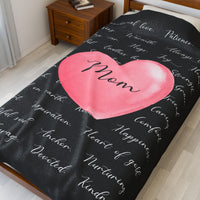Heartfelt Mom - Plush Blanket
