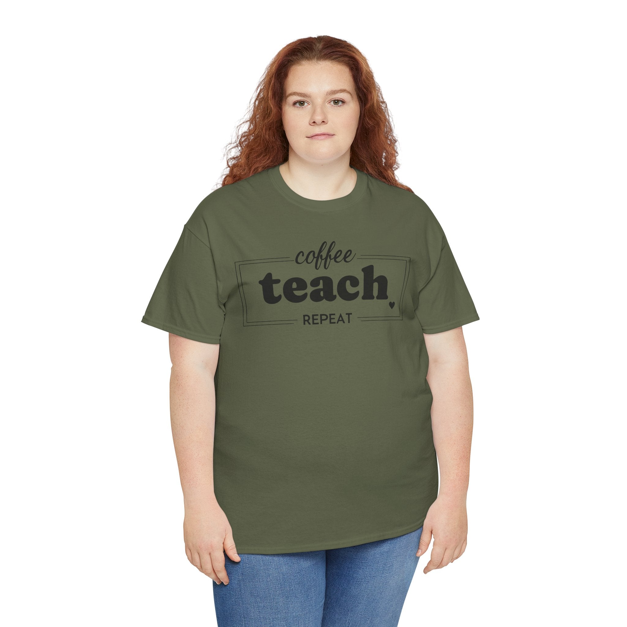 Coffee Teach Repeat - T-Shirt