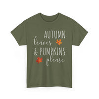 Autumn Leaves & Pumpkins Please - T-Shirt