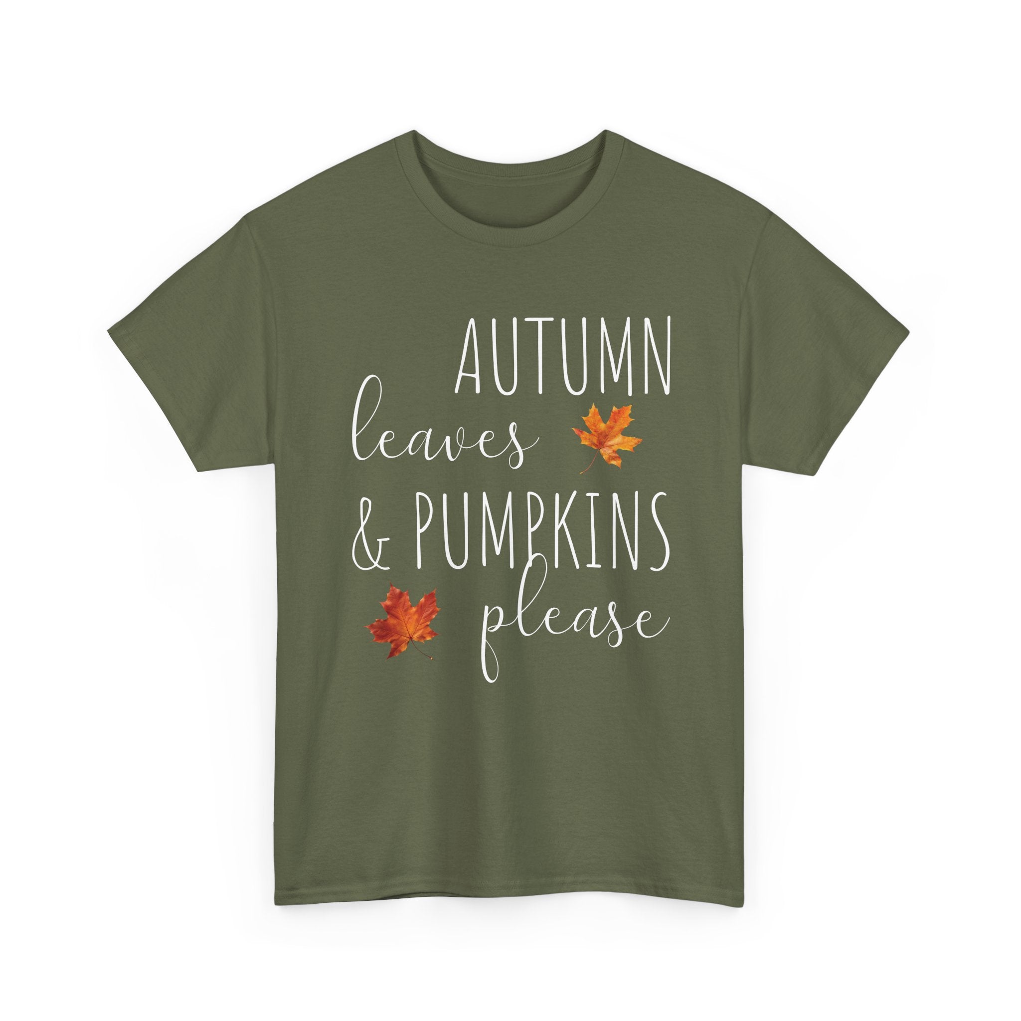 Autumn Leaves & Pumpkins Please - T-Shirt