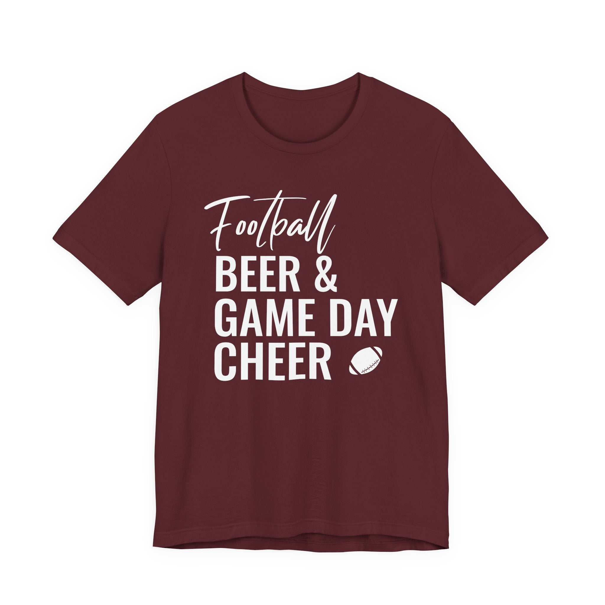 Football Beer & Game Day Cheer - T-Shirt