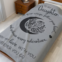 To My Daughter - Plush Blanket