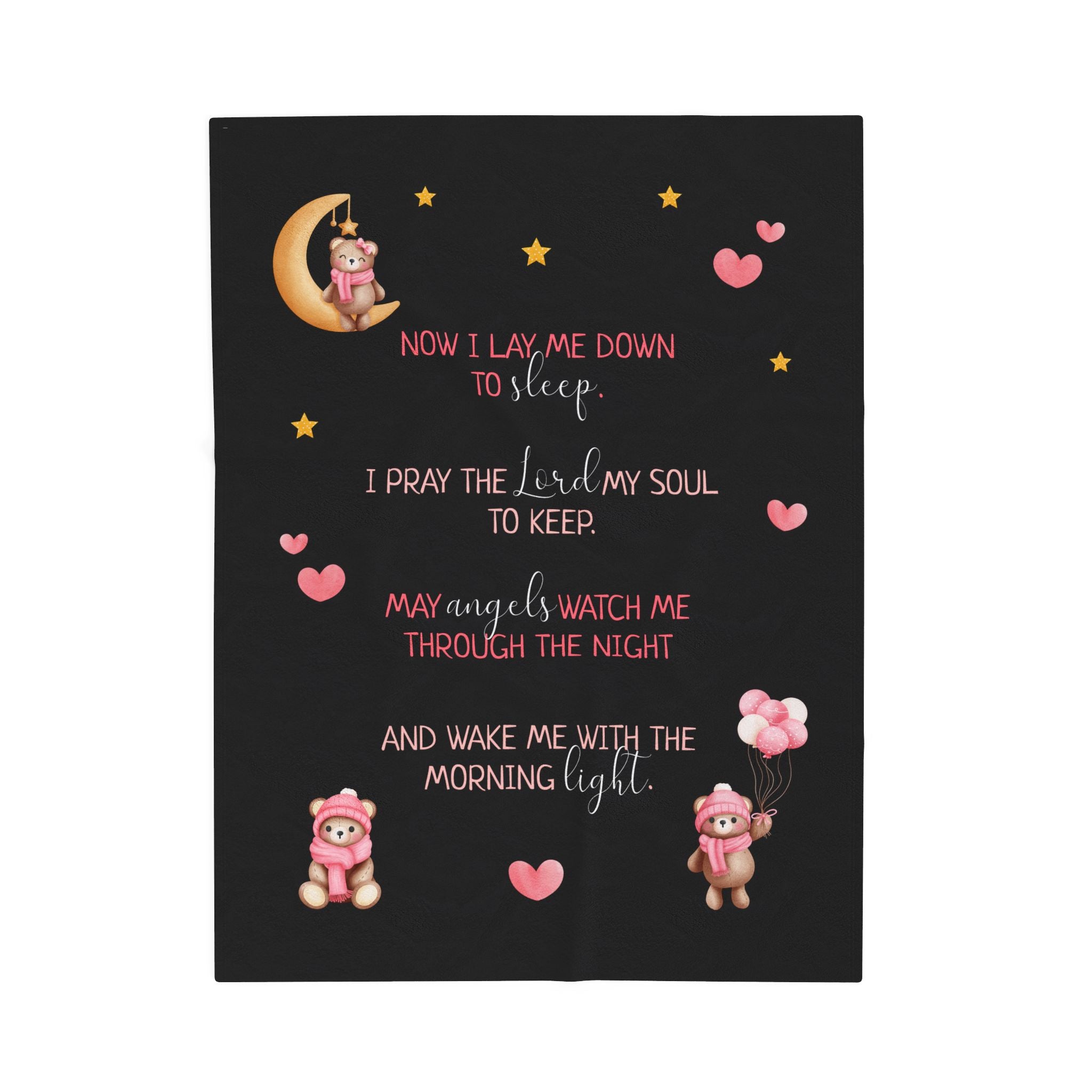 Bedtime Prayer - Baby Girl Blanket