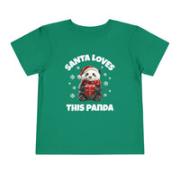Santa Loves This Panda - Toddler T-Shirt