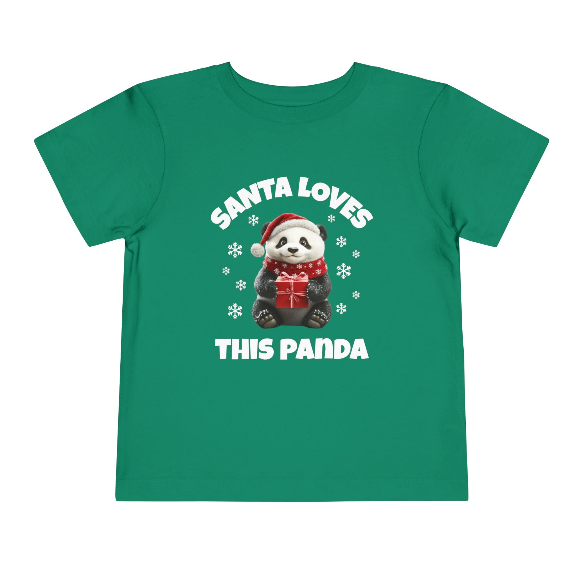 Santa Loves This Panda - Toddler T-Shirt
