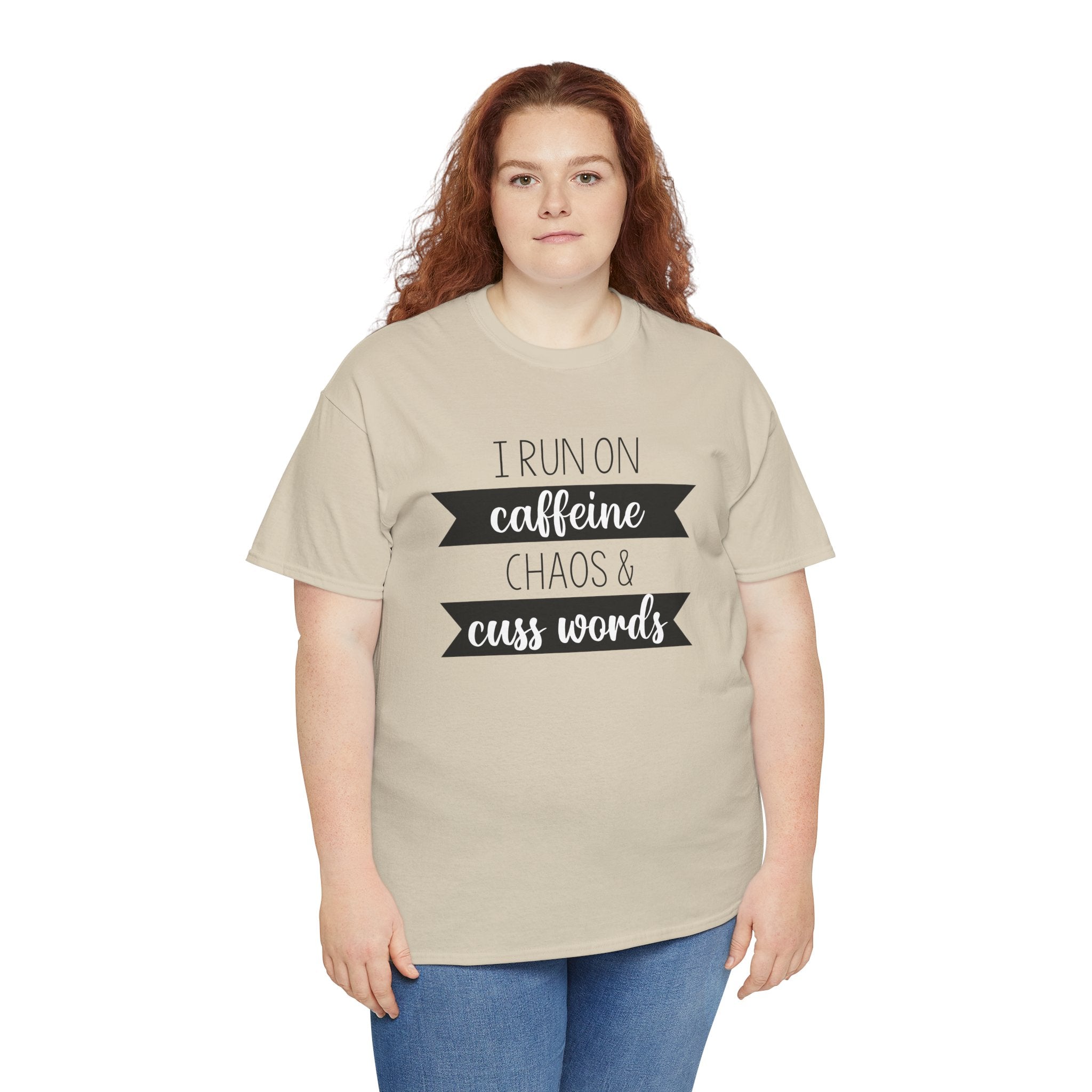 Caffeine, Chaos & Cuss Words - T-Shirt