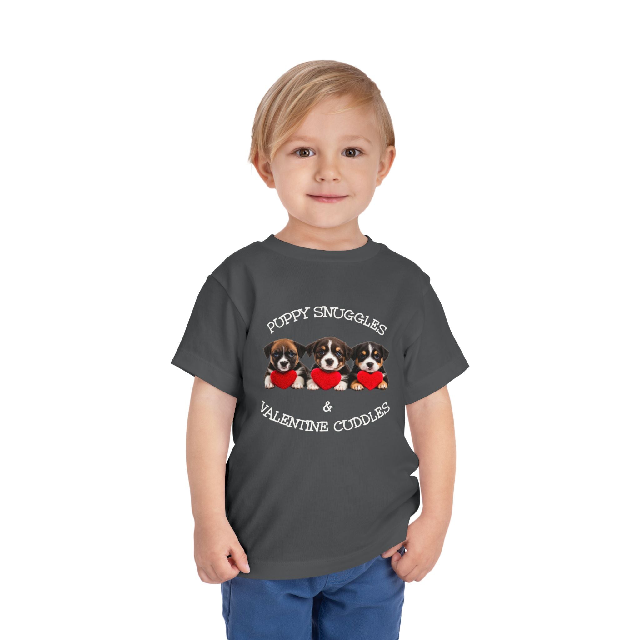 Puppy Snuggles & Valentine Cuddles - Toddler T-Shirt