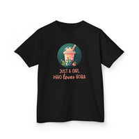 Just a Girl Who Loves Boba - Kids T-Shirt