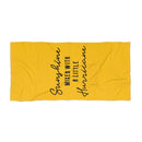 Sunshine Mixed with a Little Hurricane - Beach Towel