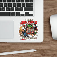 Funny Gas Price Sticker – Monsters at the Pump Die-Cut Decal