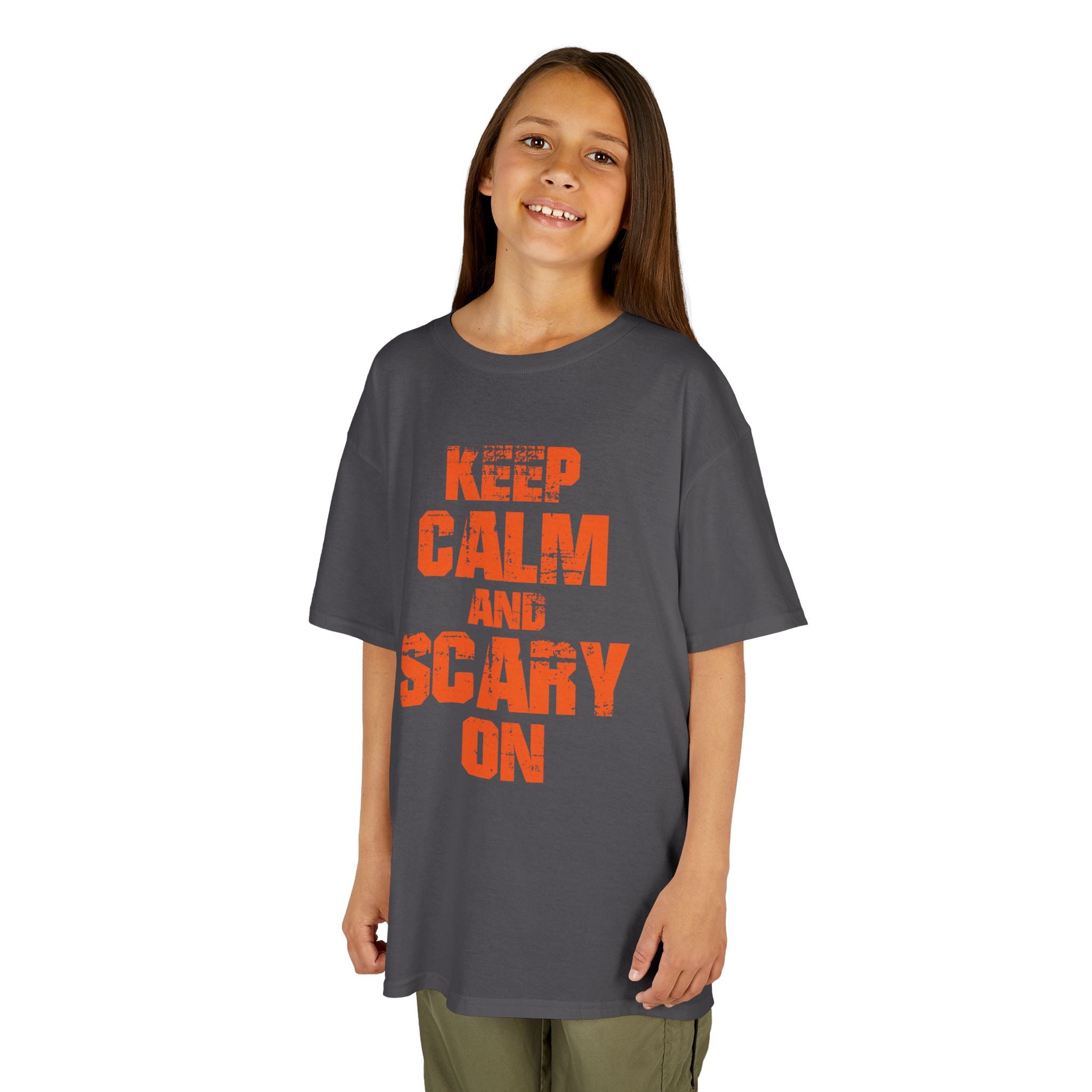 Keep Calm and Scary On - Kids T-Shirt