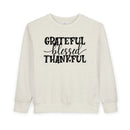 Grateful Blessed Thankful - Toddler Sweatshirt
