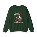Holiday Spirit Loading – Funny Christmas Raccoon Crewneck Sweatshirt