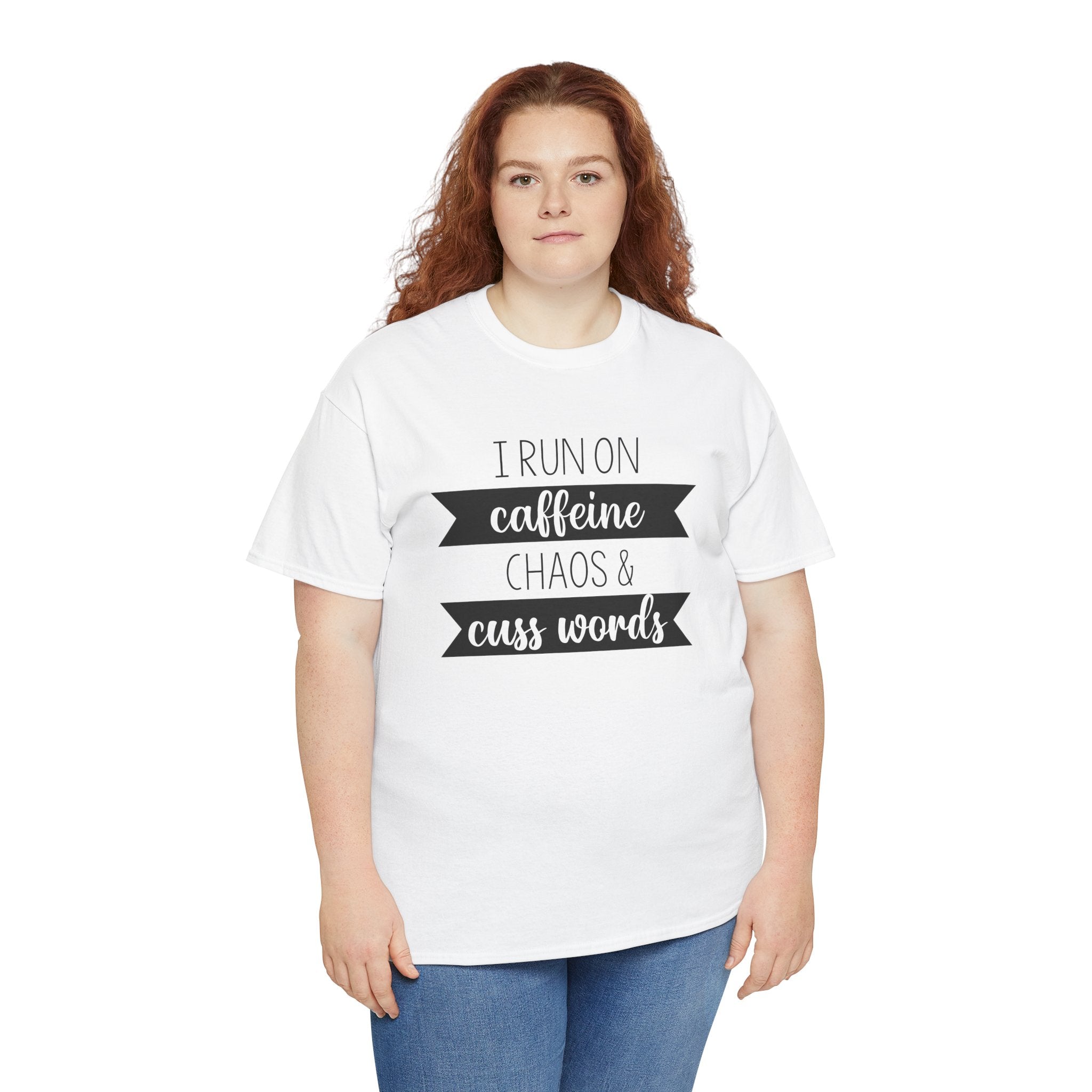 Caffeine, Chaos & Cuss Words - T-Shirt