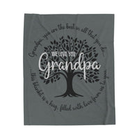 Grandpa Love - Plush Blanket