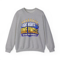 Eight Nights, One Uncle - Funny Hanukkah Crewneck Sweatshirt