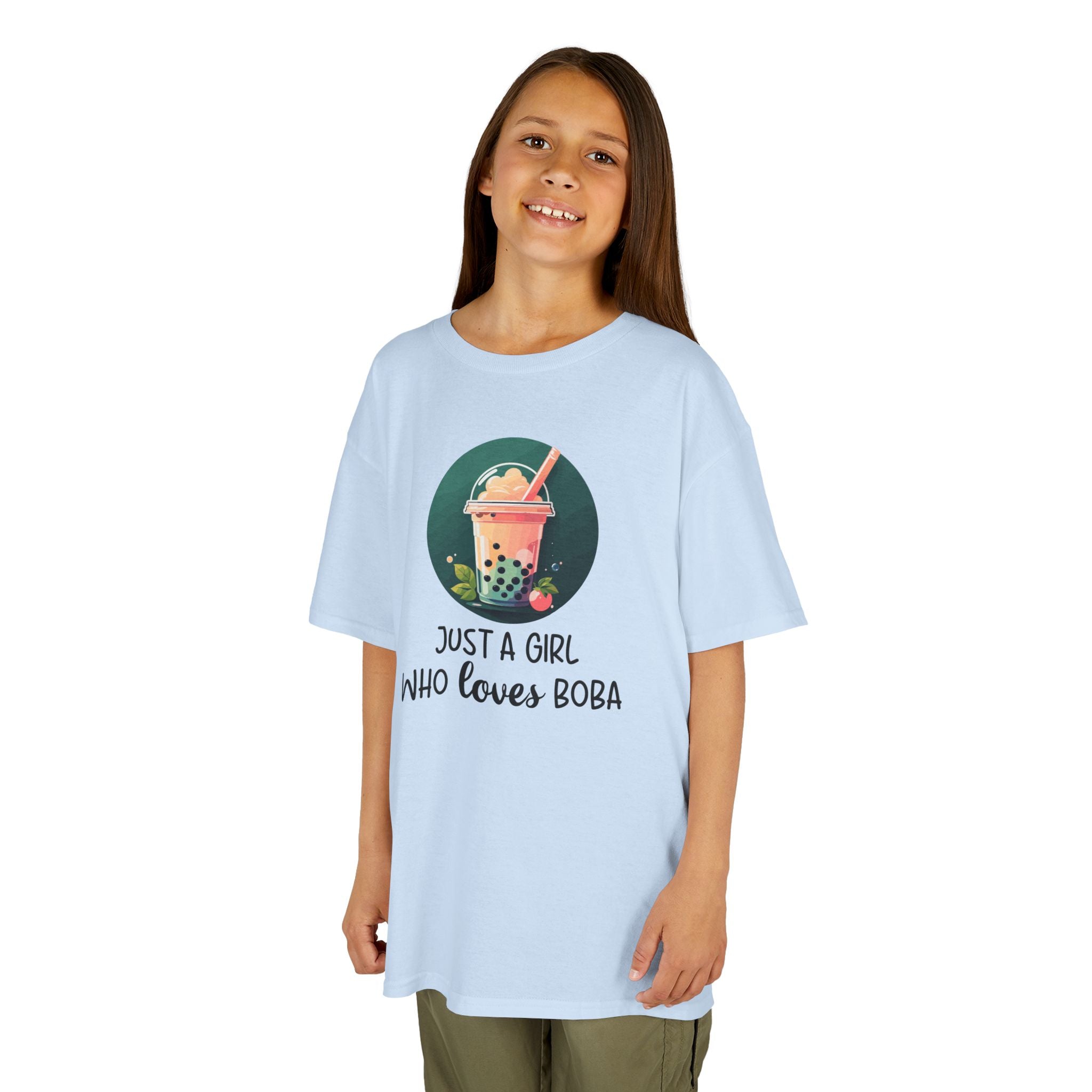 Just a Girl Who Loves Boba - Kids T-Shirt