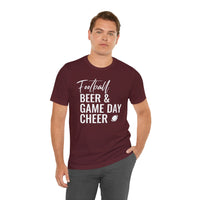 Football Beer & Game Day Cheer - T-Shirt