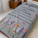 Loved Daughter - Plush Blanket