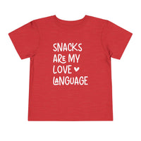 Snacks Are My Love Language - Toddler T-Shirt