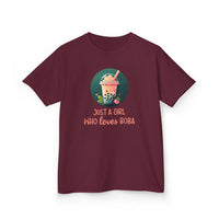 Just a Girl Who Loves Boba - Kids T-Shirt