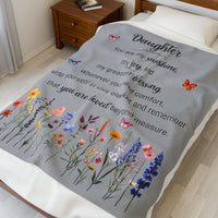 Loved Daughter - Plush Blanket