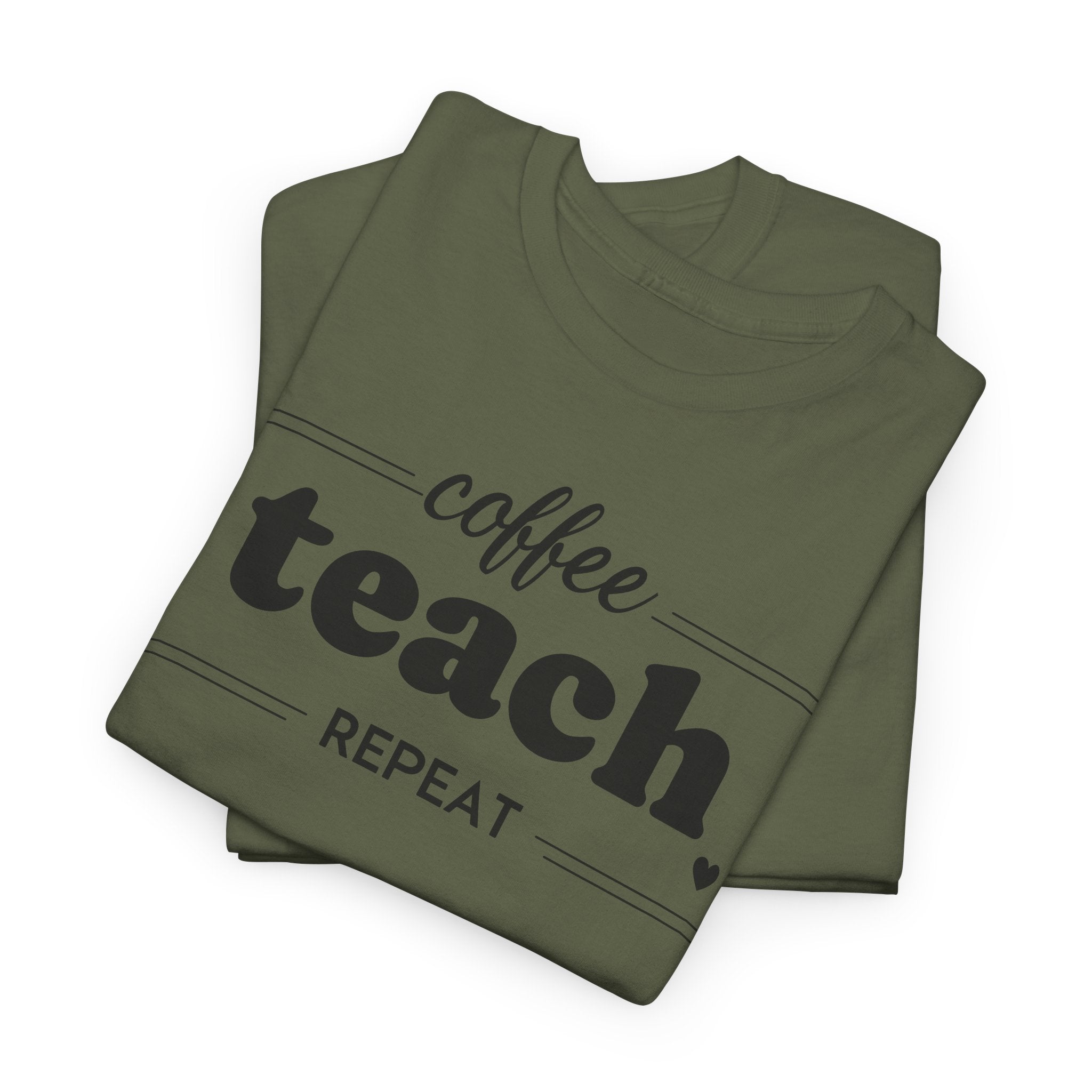 Coffee Teach Repeat - T-Shirt