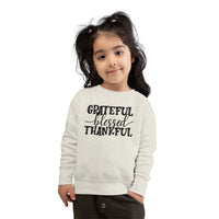 Grateful Blessed Thankful - Toddler Sweatshirt