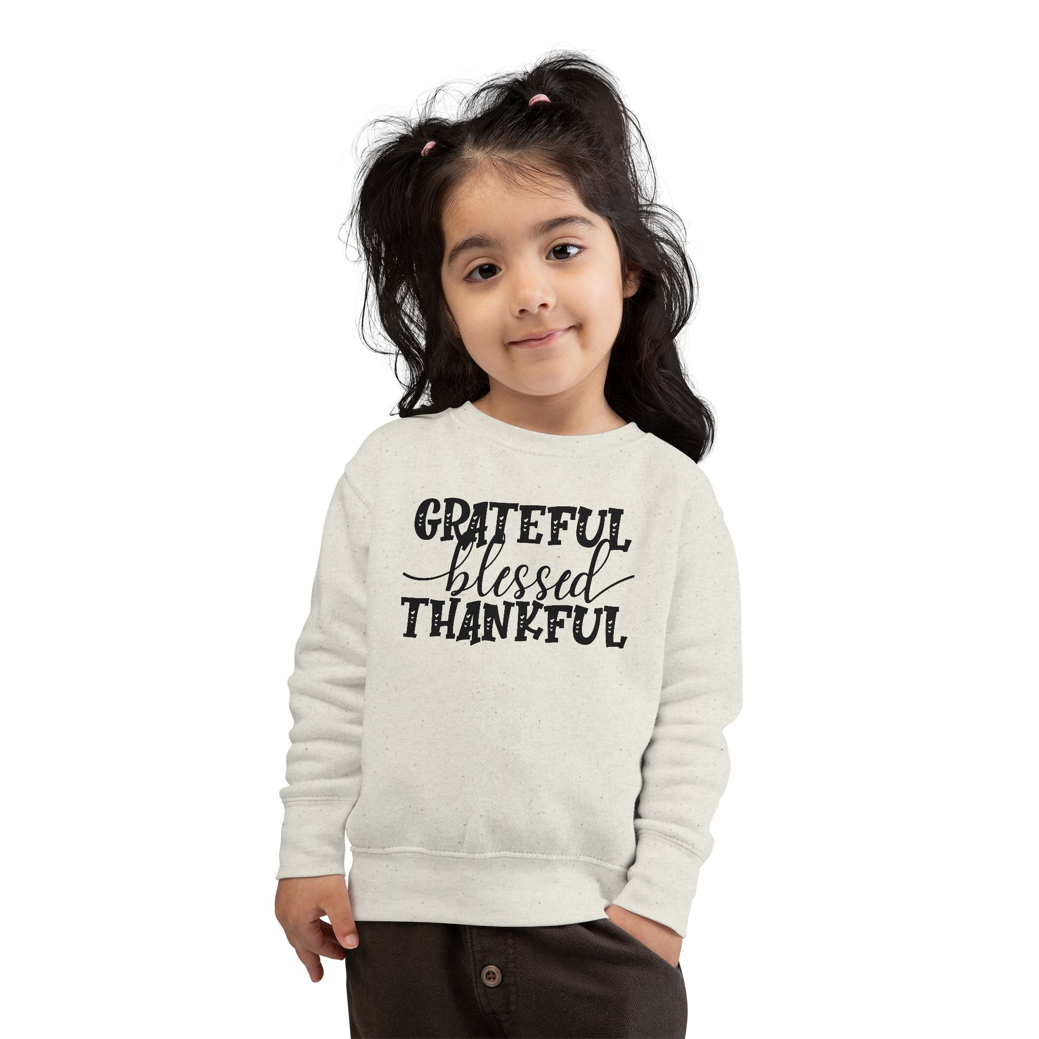 Grateful Blessed Thankful - Toddler Sweatshirt
