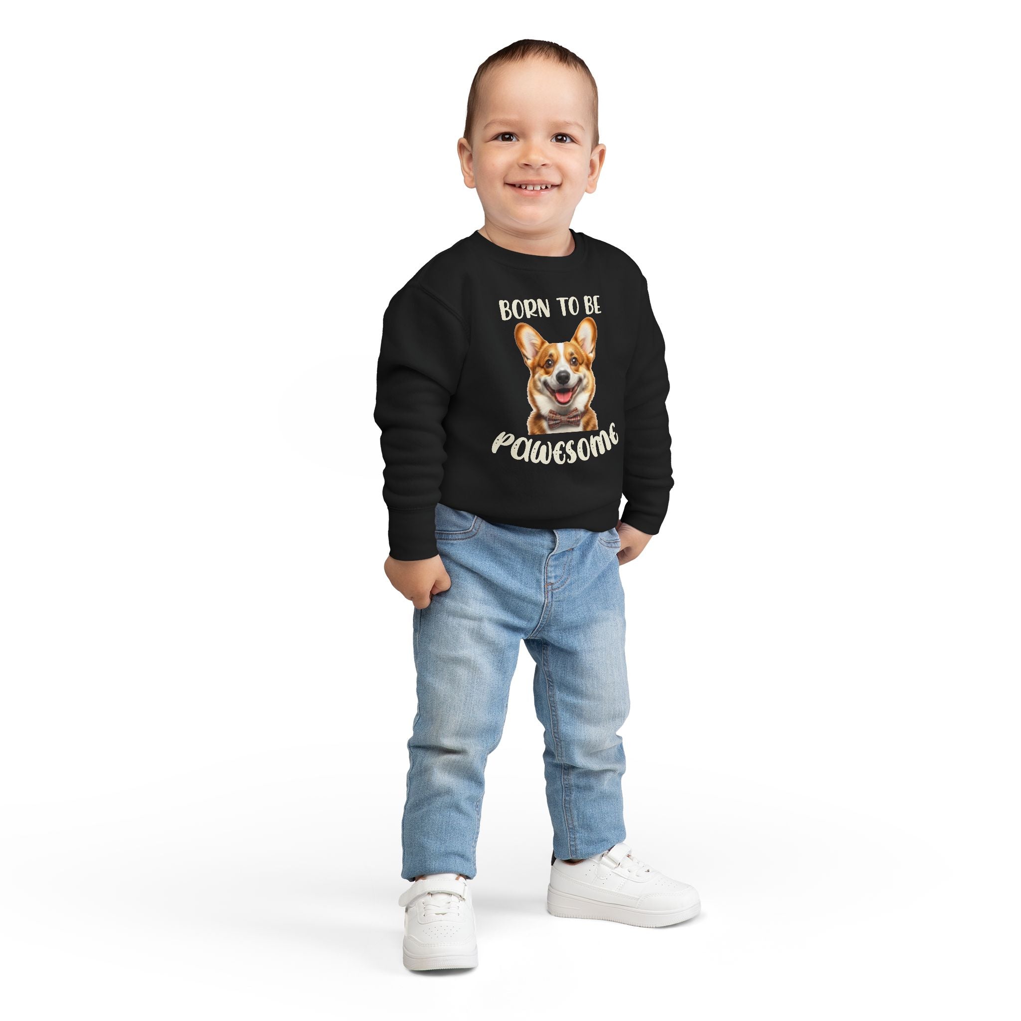Born to Be Pawesome - Toddler Sweatshirt