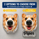 Custom Dog Nose Squishy Photo Magnet – Personalized Boopable Dog Face Fridge Magnet