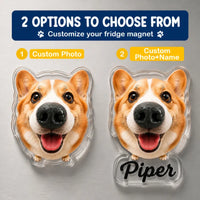 Custom Dog Nose Squishy Photo Magnet – Personalized Boopable Dog Face Fridge Magnet