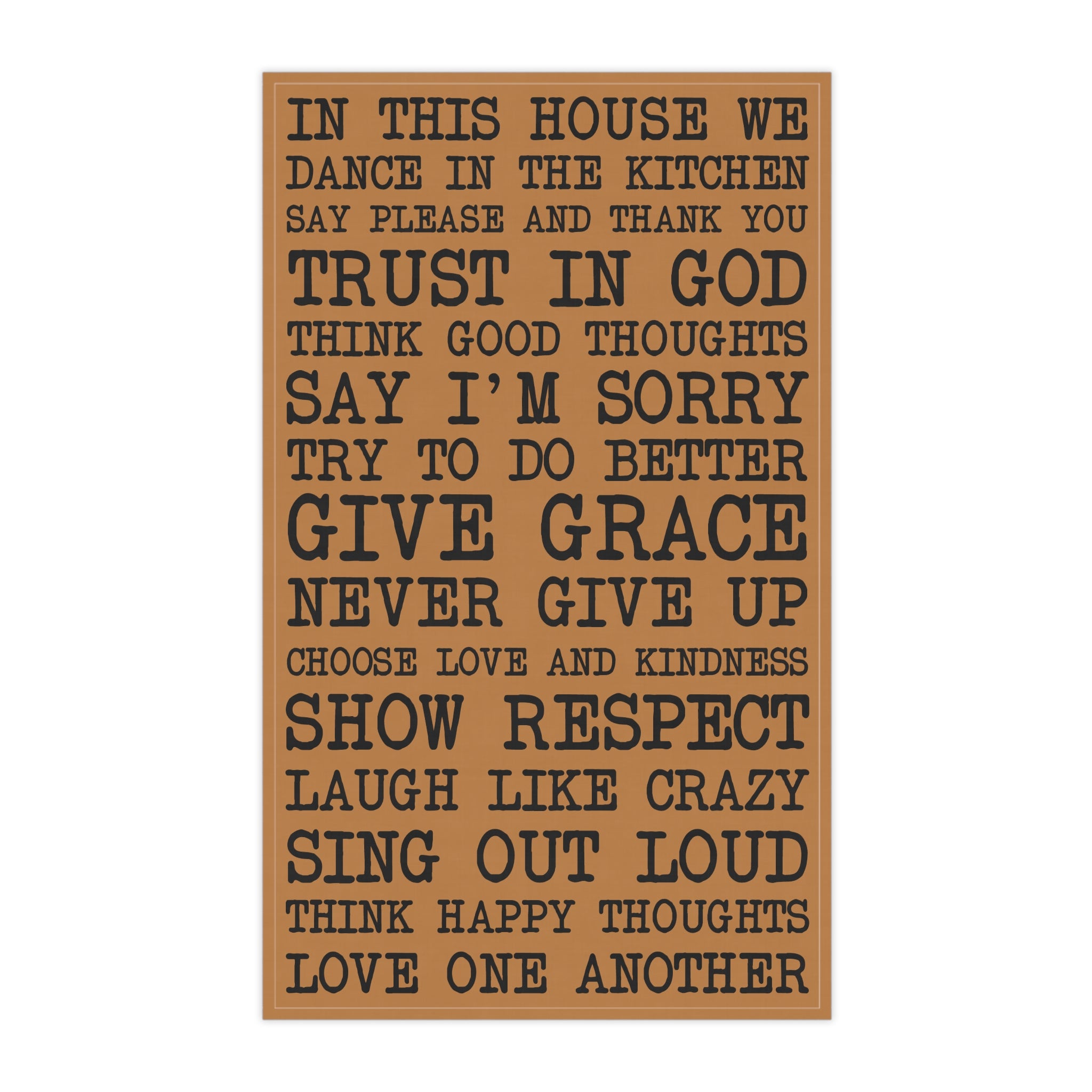 In This House - Tea Towel