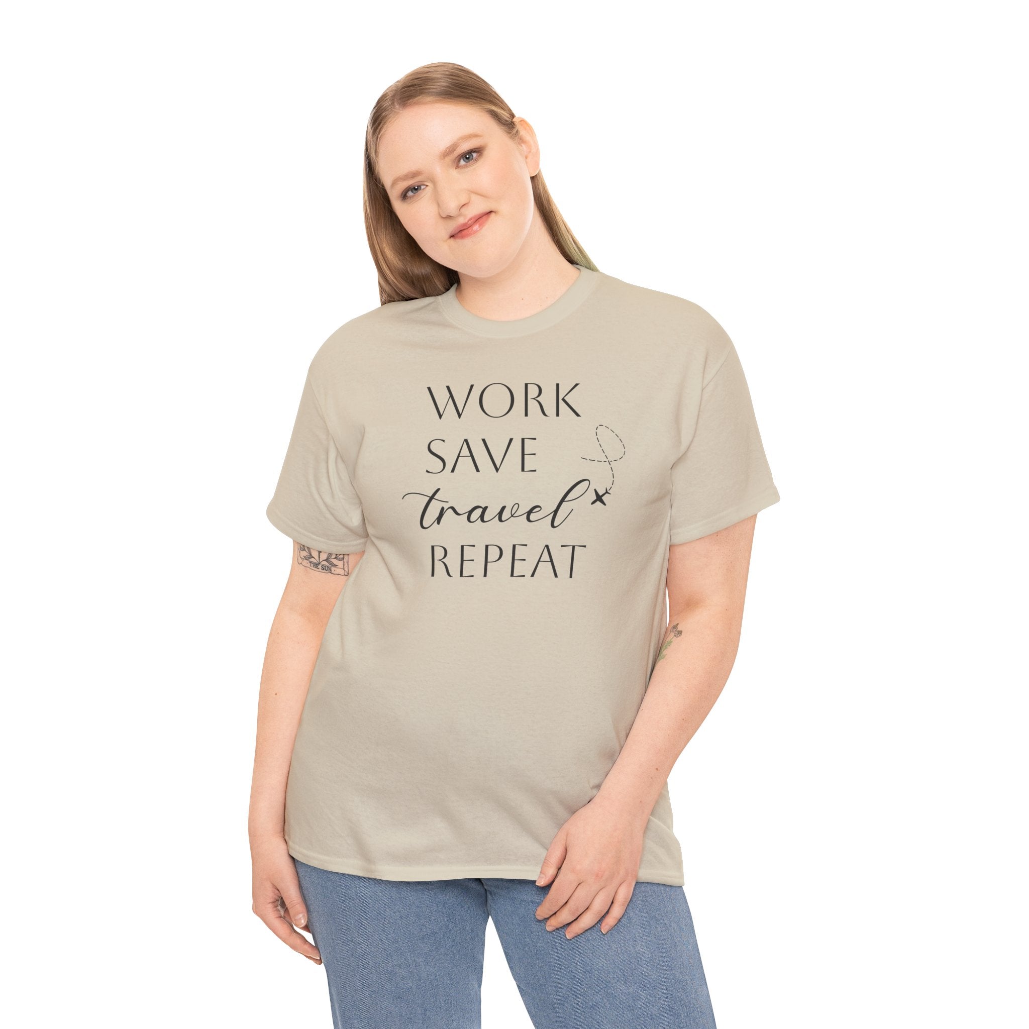 Work Save Travel Repeat - T-Shirt