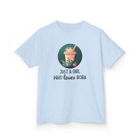 Just a Girl Who Loves Boba - Kids T-Shirt