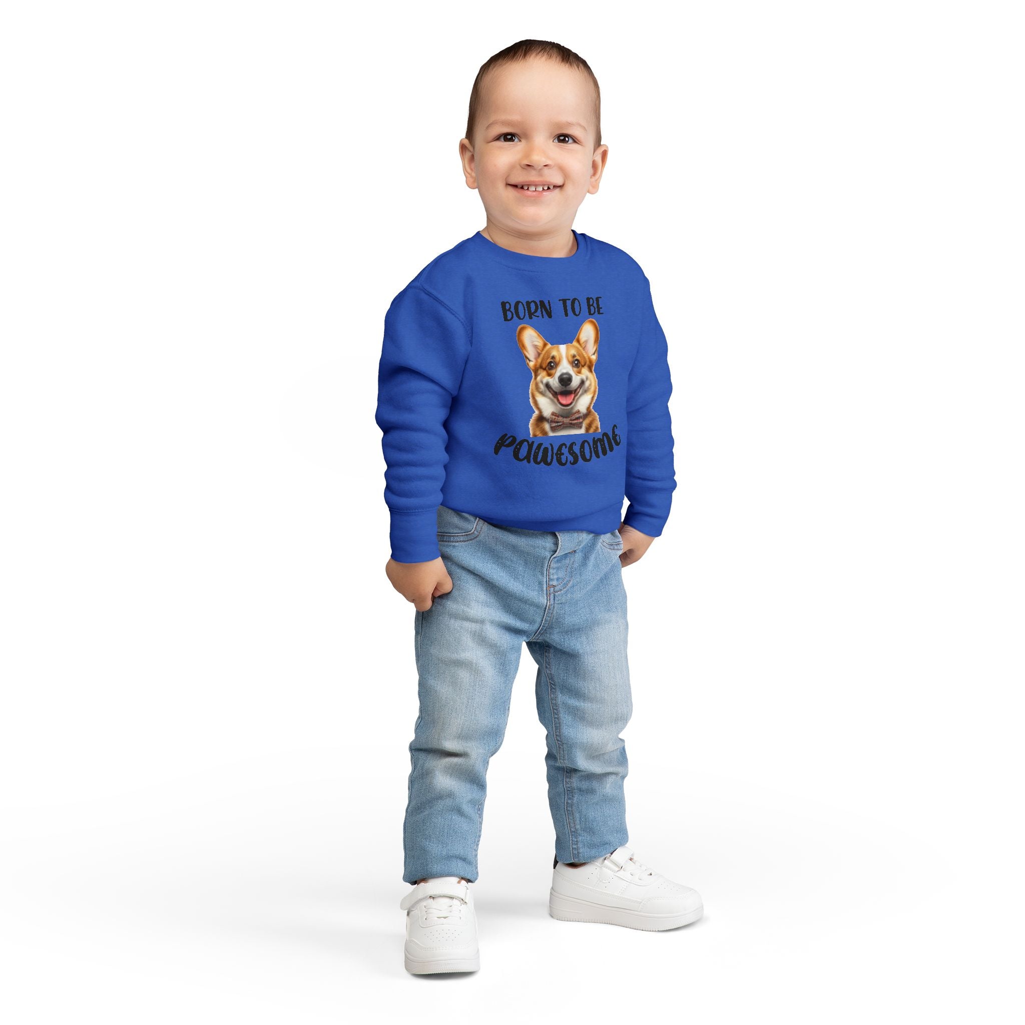 Born to Be Pawesome - Toddler Sweatshirt