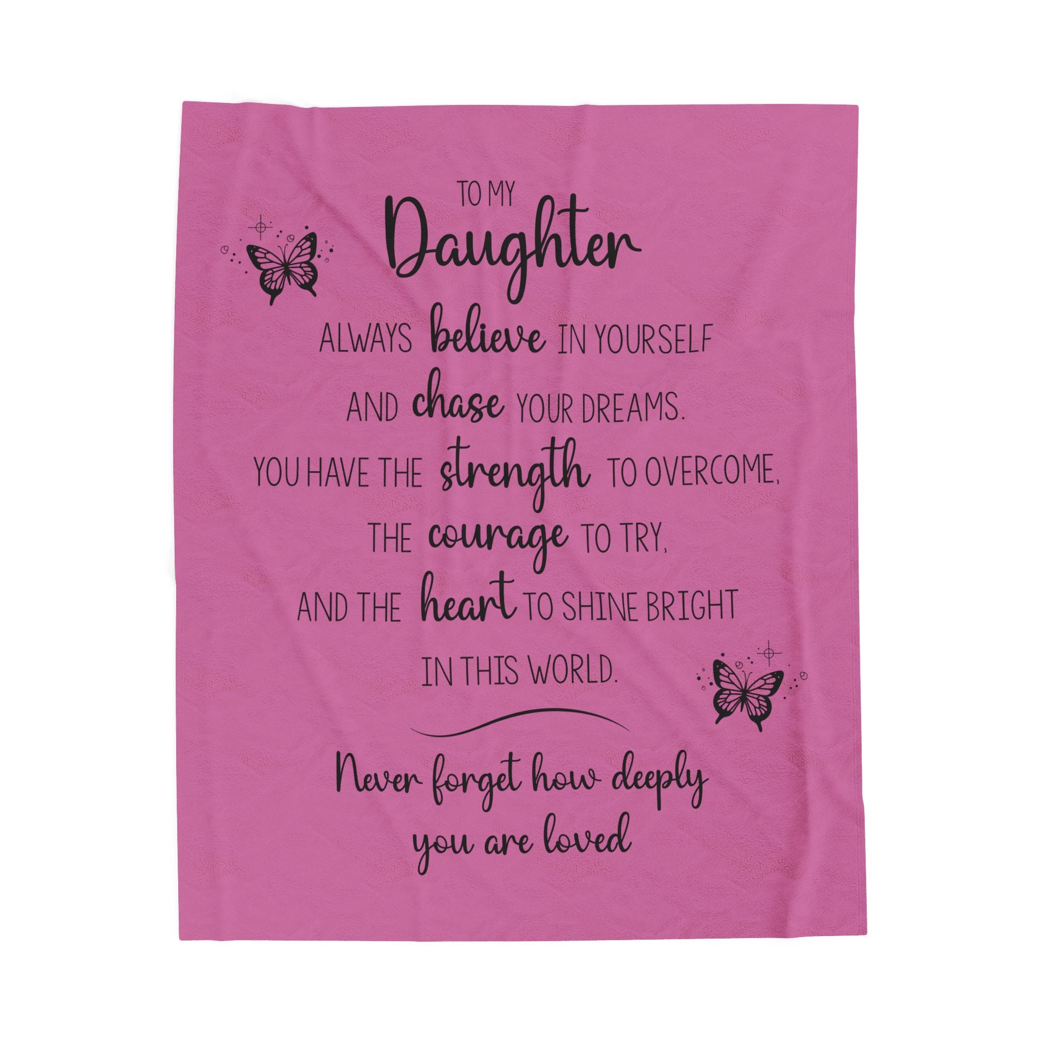 To My Daughter - Plush Blanket