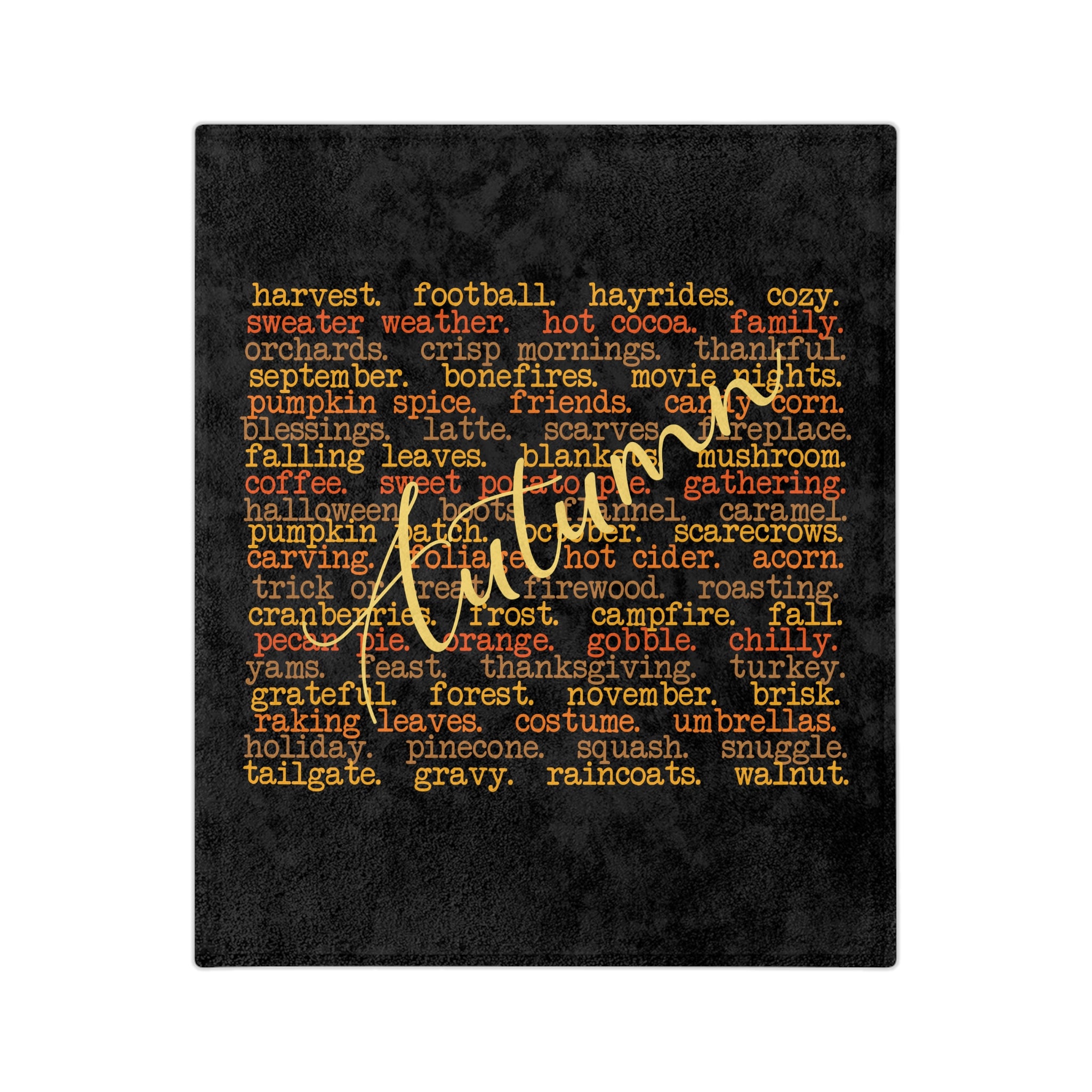 Autumn - Velveteen Blanket