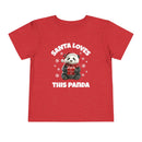 Santa Loves This Panda - Toddler T-Shirt