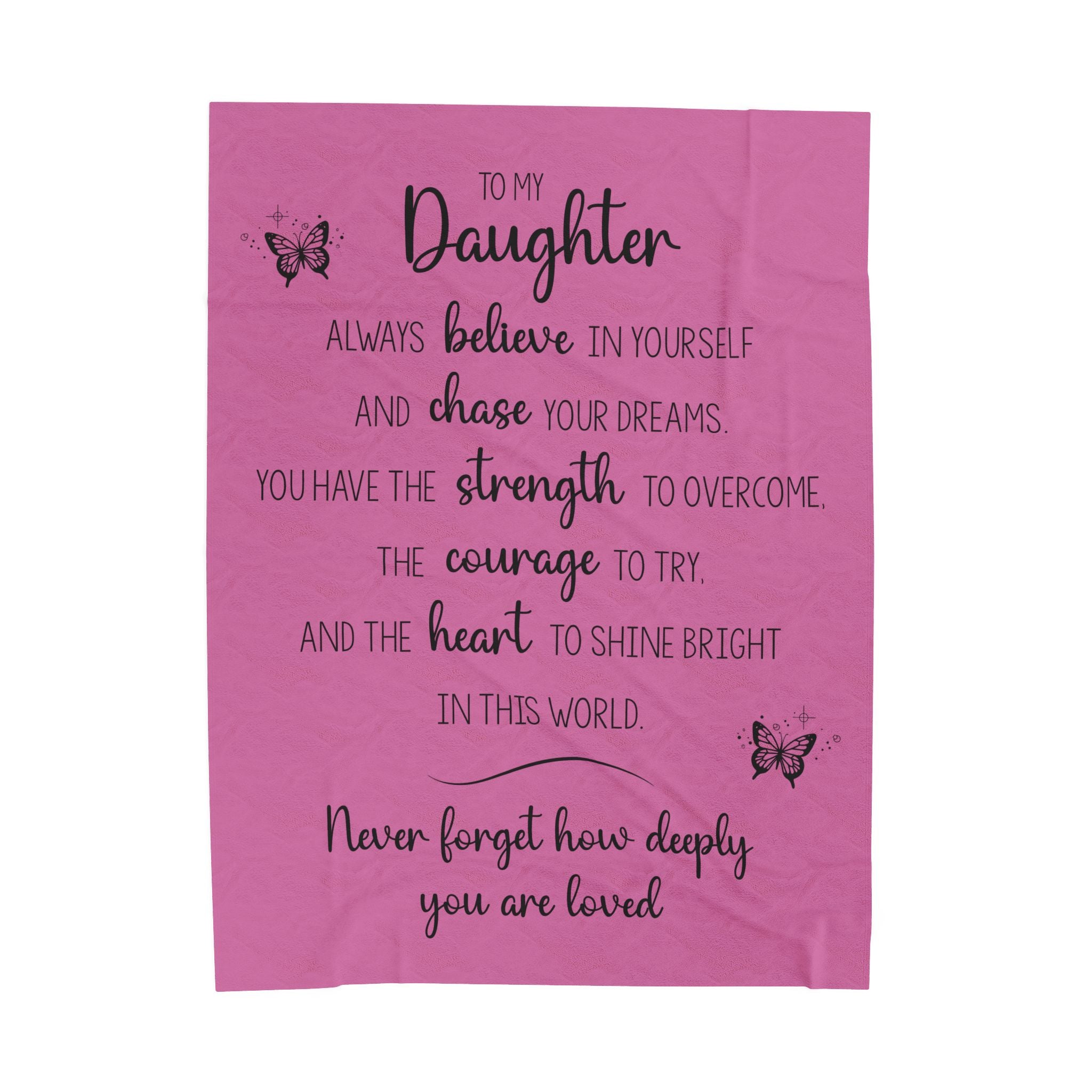To My Daughter - Plush Blanket