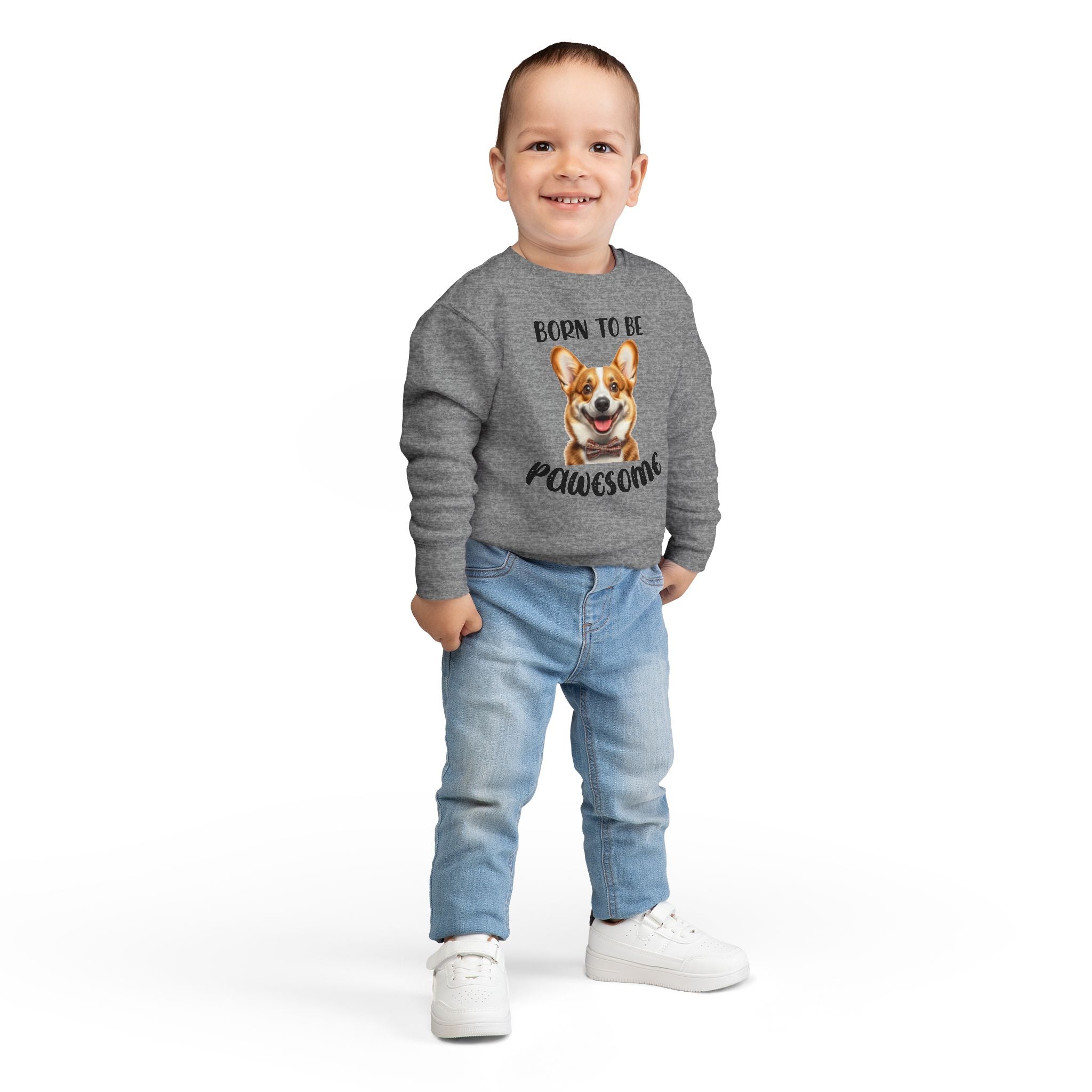 Born to Be Pawesome - Toddler Sweatshirt