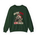 Holiday Spirit Loading – Funny Christmas Raccoon Crewneck Sweatshirt